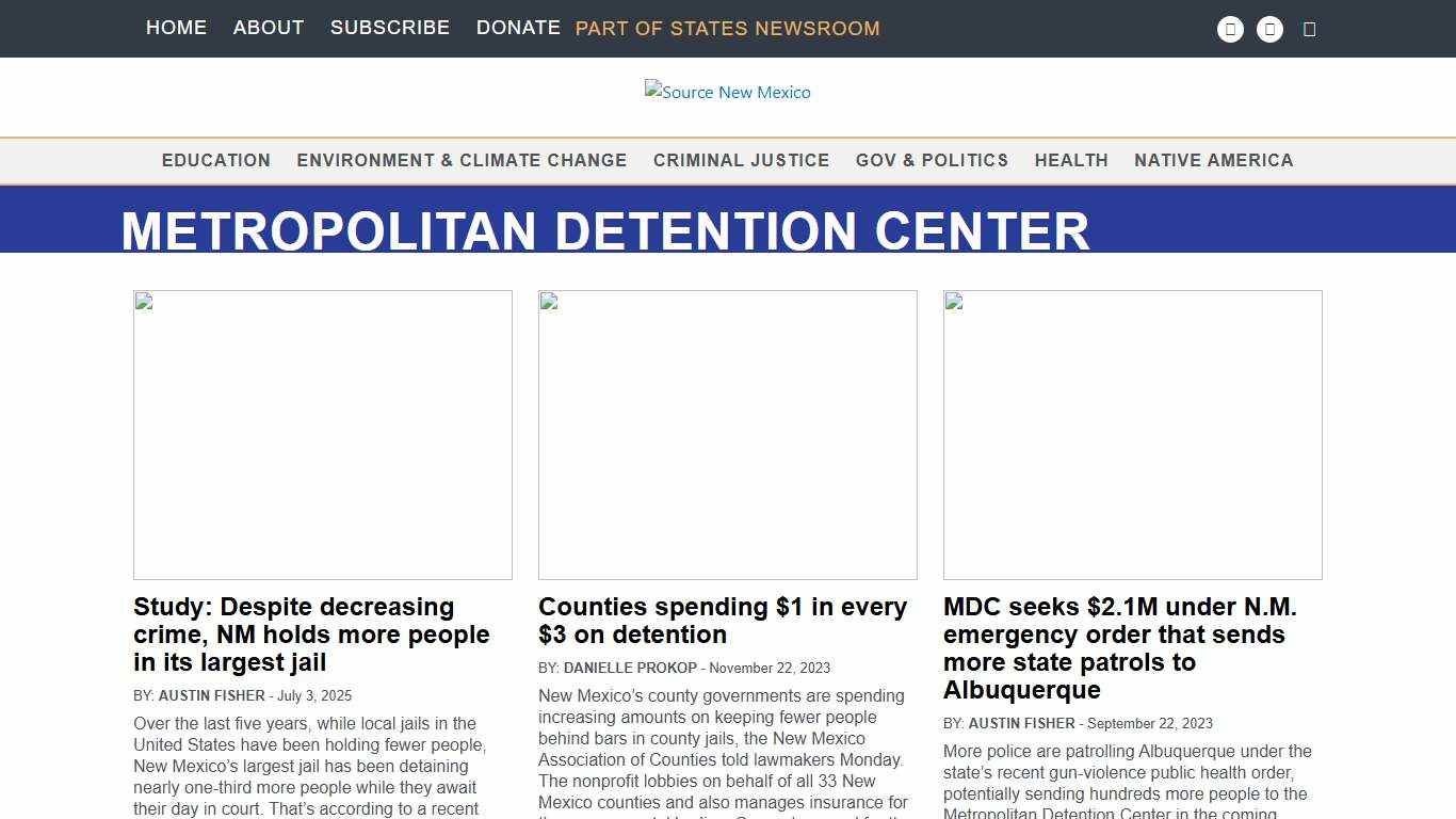 metropolitan detention center Archives • Source New Mexico